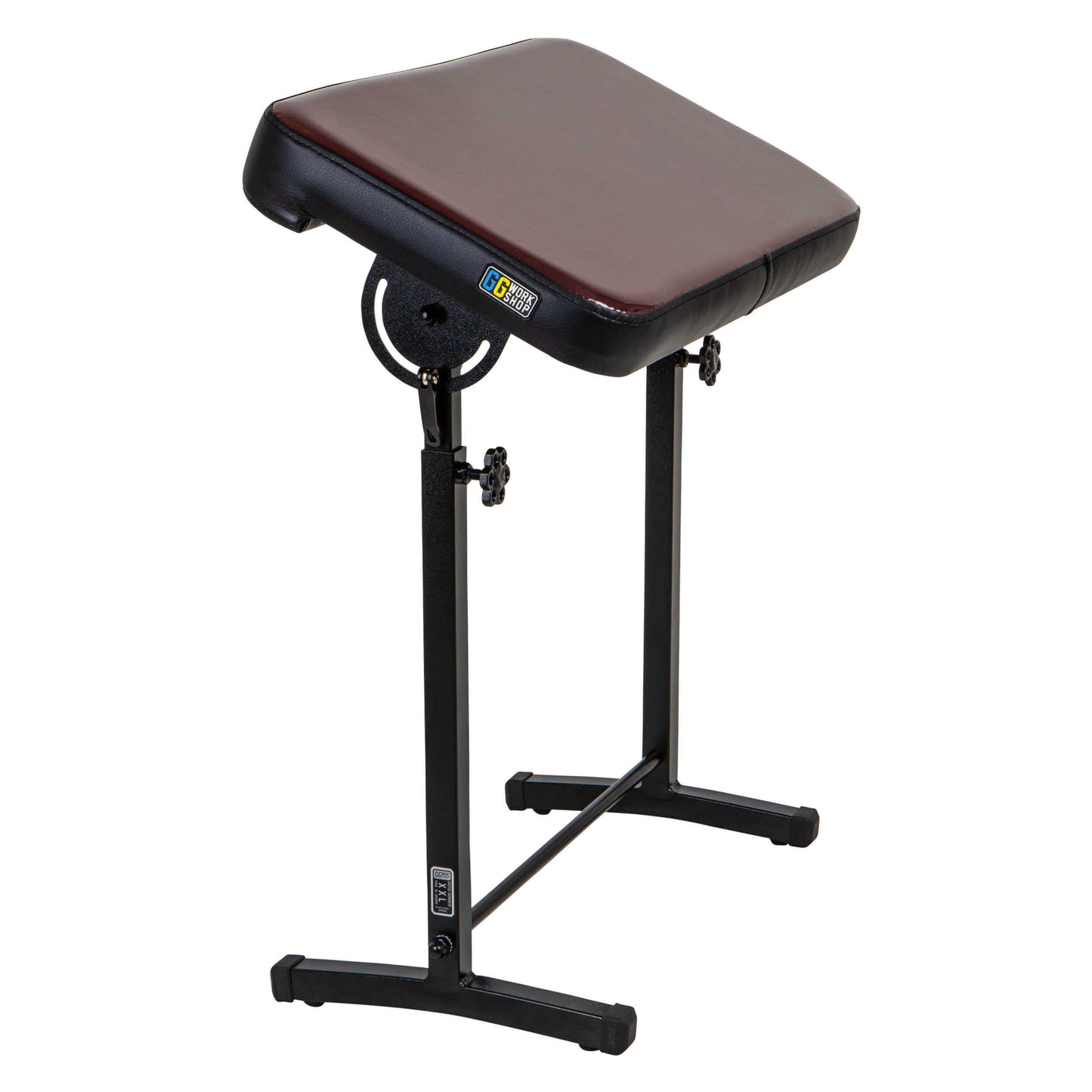 Adjustable tattoo armrest stand with vinyl cushion, perfect armrest for tattoo sessions, comfortable tattoo pillow for clients.