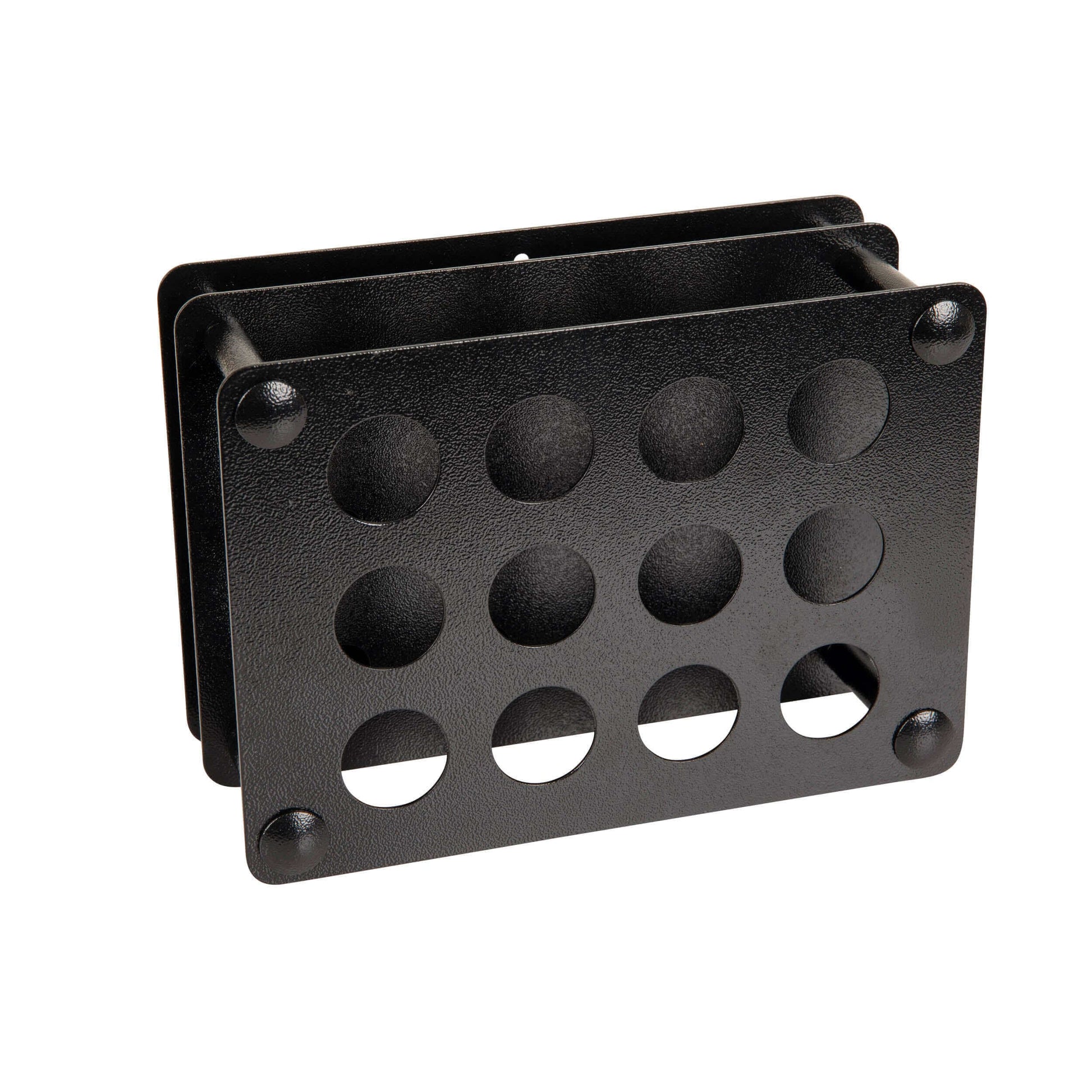 Deluxe Tattoo Ink Bottle Holder with 12 Holes for 1 oz Bottles - Durable and Functional Black Design