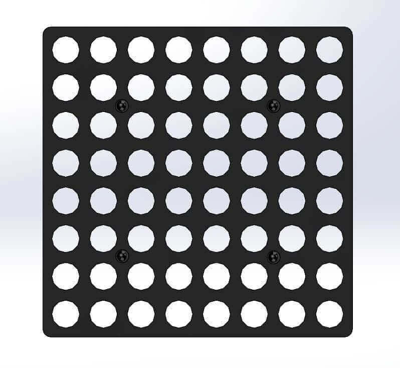 Deluxe Tattoo Ink Bottle Holder with 64 Holes for 1 or 2 oz Ink Bottles, Durable and Functional Design