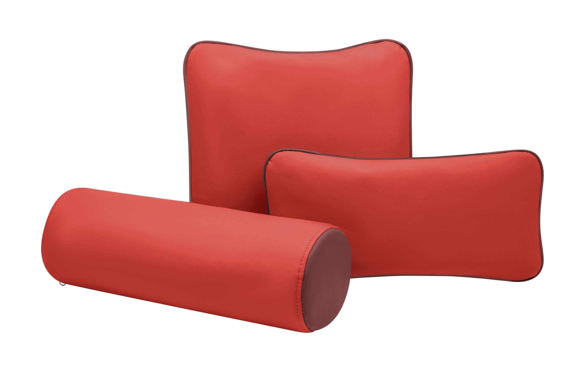 Customized vinyl tattoo pillow set, including armrests and pillows for clients, perfect for tattoo sessions.