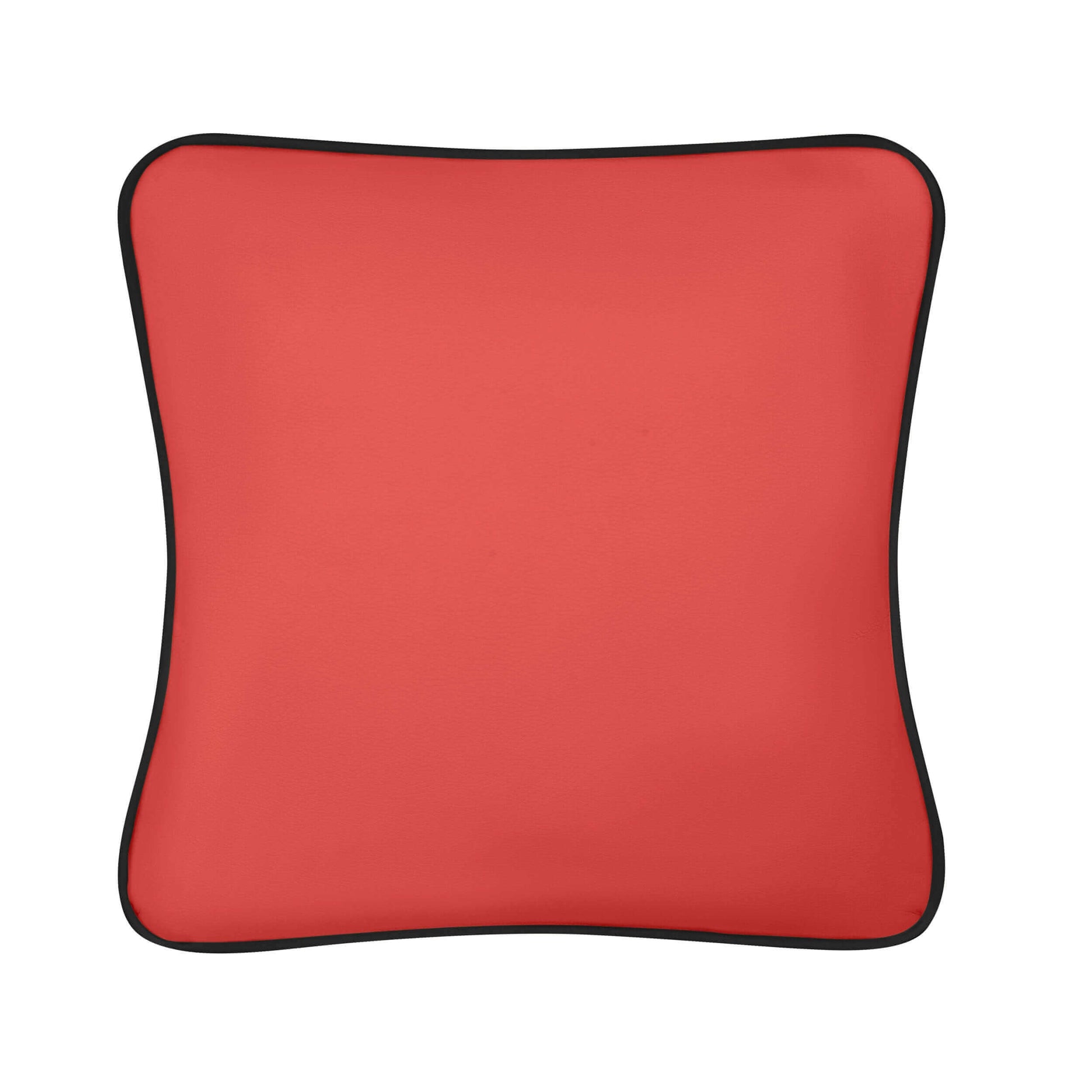 Red vinyl tattoo pillow for clients - part of tattoo pillow set and customized tattoo pillow pack. Ideal armrest for tattoo sessions.