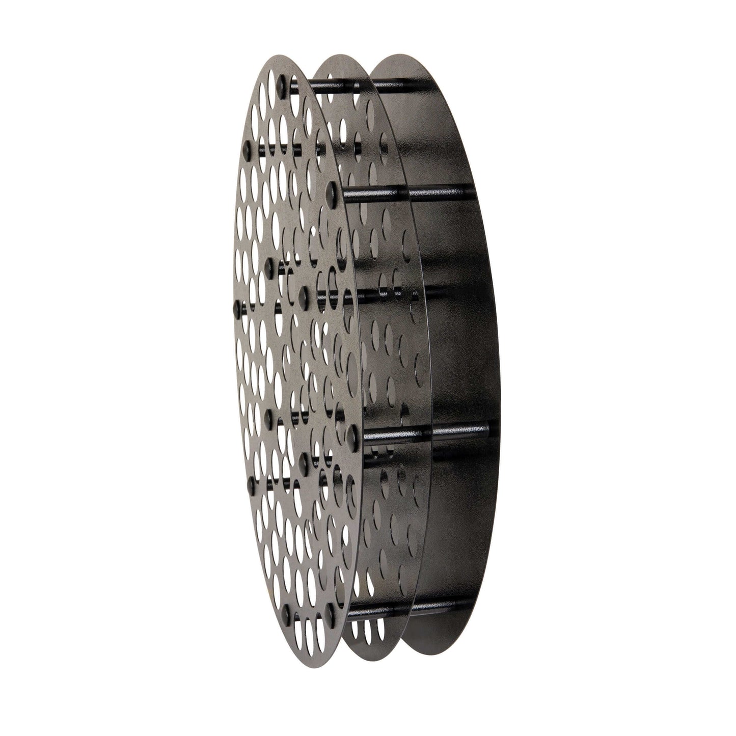 Tattoo Ink Wheel - Rotary Rack by GG Workshop, wall-mounted spinning organizer for 96 bottles, innovative space-saving ink storage solution.